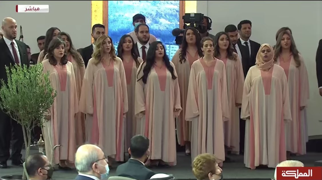 leen96's tweet photo. Performing for His Majesty @KingAbdullahII and Her Majesty @QueenRania on Jordan’s 75th Independence Day 👑 What an honor ❤️ https://t.co/3XpDakSgle