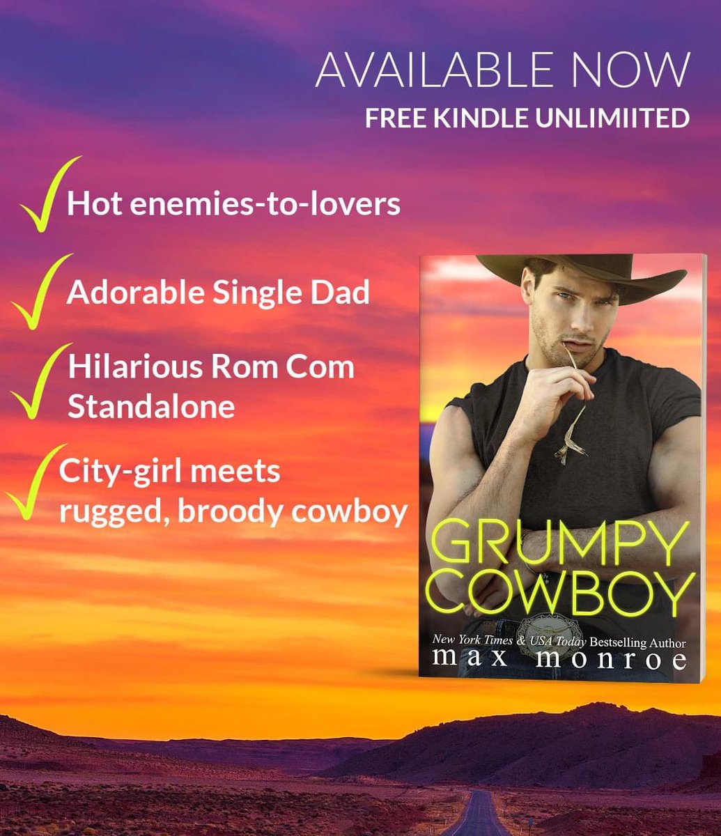 redcheeksreads's tweet photo. GRUMPY COWBOY, a hilarious #romcom from #MaxMonroe, is #LIVE &amp; I've got an #excerpt &amp; my 5💋 #bookreview #ontheblog! ~Danielle

EXCERPT https://t.co/YCuMRlE1vn
REVIEW https://t.co/2PDePVHRfe

#freeinku 
US https://t.co/zNQRZmM55T
WW https://t.co/ijDYzmo2Te https://t.co/plESvzIgUu
