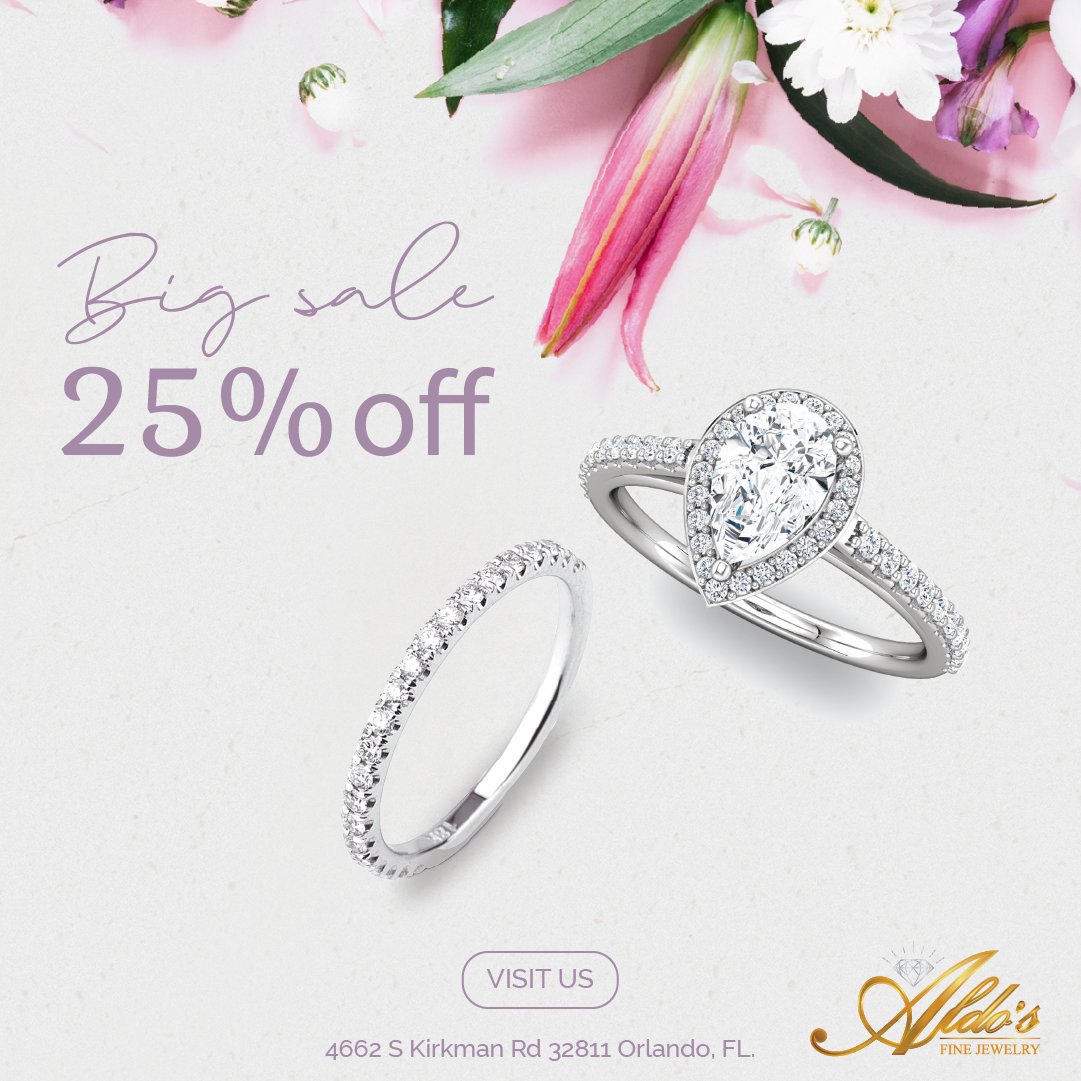 ✨Bridal alert!!!✨

Raise your hand 🙋‍♀️ and tag your soulmate if you want to get any of these gorgeous rings with a 25% off!

Don’t overthink it and visit us in-store today because this great sale will end soon! 

#bridalrings #engagementrings #diamondsale #bridetobe #diamonds