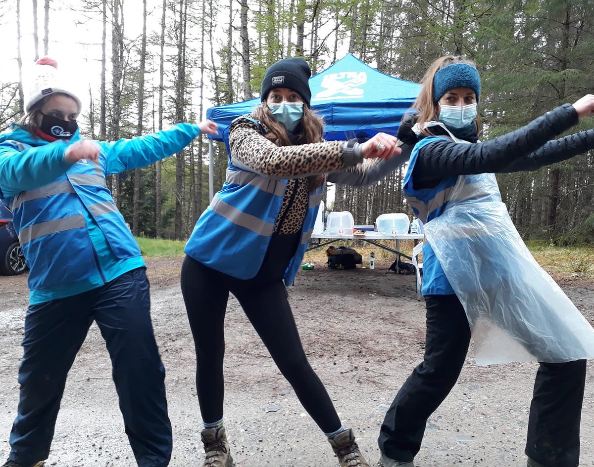 Exile Medics (@exilemedics) on Twitter photo We are very definately back out in field! Socially distanced with appropriate PPE, the Exile Medics were so delighted to escape the confines of the NHS and support participants this spring, we even saw ‘The Floss’ as the team cheered everyone along the trail!  #wilderness #happy We are very definately back out in field! Socially distanced with appropriate PPE, the Exile Medics were so delighted to escape the confines of the NHS and support participants this spring, we even saw ‘The Floss’ as the team cheered everyone along the trail!  #wilderness #happy