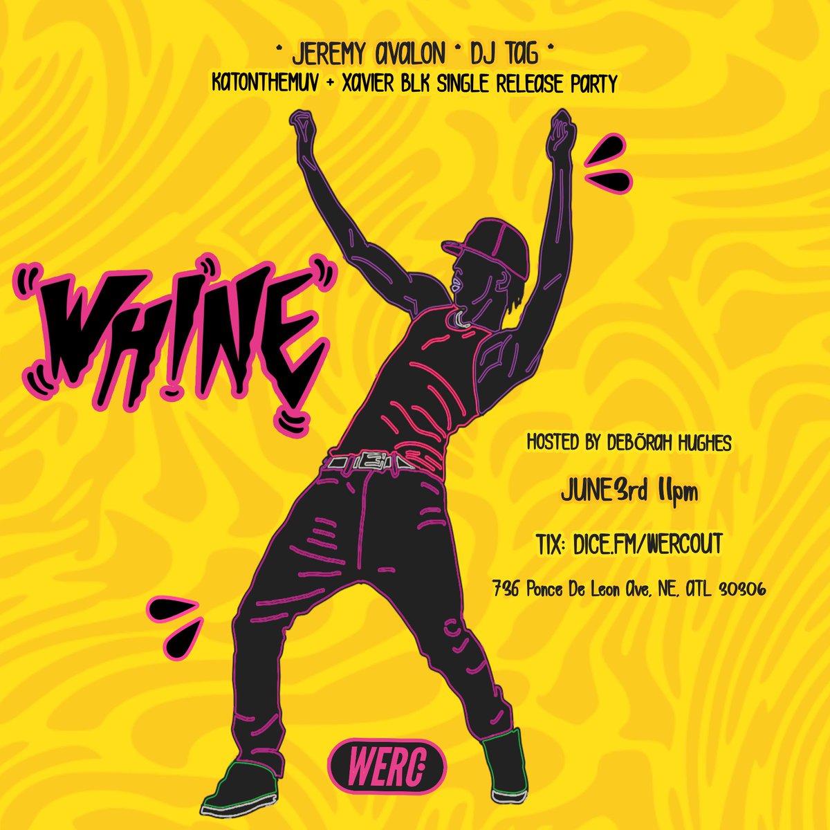 WERC_CREW's tweet photo. Double the Sweat, Double the Vibes! Join us for #WERCOUT 6/3 at @mjq_concourse for a Double Dose of Werc with #Whineglobal & #SmotheredCovered Under one roof. Tickets on Sale Now https://t.co/GQAP54gRSF https://t.co/8EBx7tK3UF