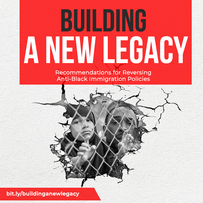 ImmJustice's tweet photo. The Biden-Harris administration has a chance to end this country’s legacy of anti-Black immigration policies. #BuildANewLegacy

Today, the Immigrant Justice Network joined advocates to issue a series of recommendations: https://t.co/MkY1UE4BSD https://t.co/Yhc13KKS7G