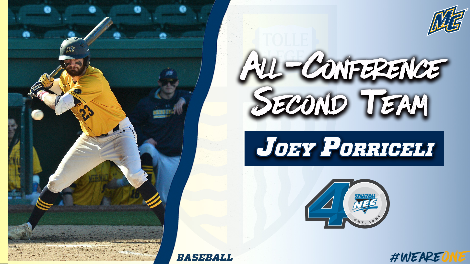 Merrimack Baseball on X: Porzo finishes a banner year on the NEC  All-Second Team. MORE: t.co4zDV6hspPK #GoMack  t.com1KwfJSp9q  X