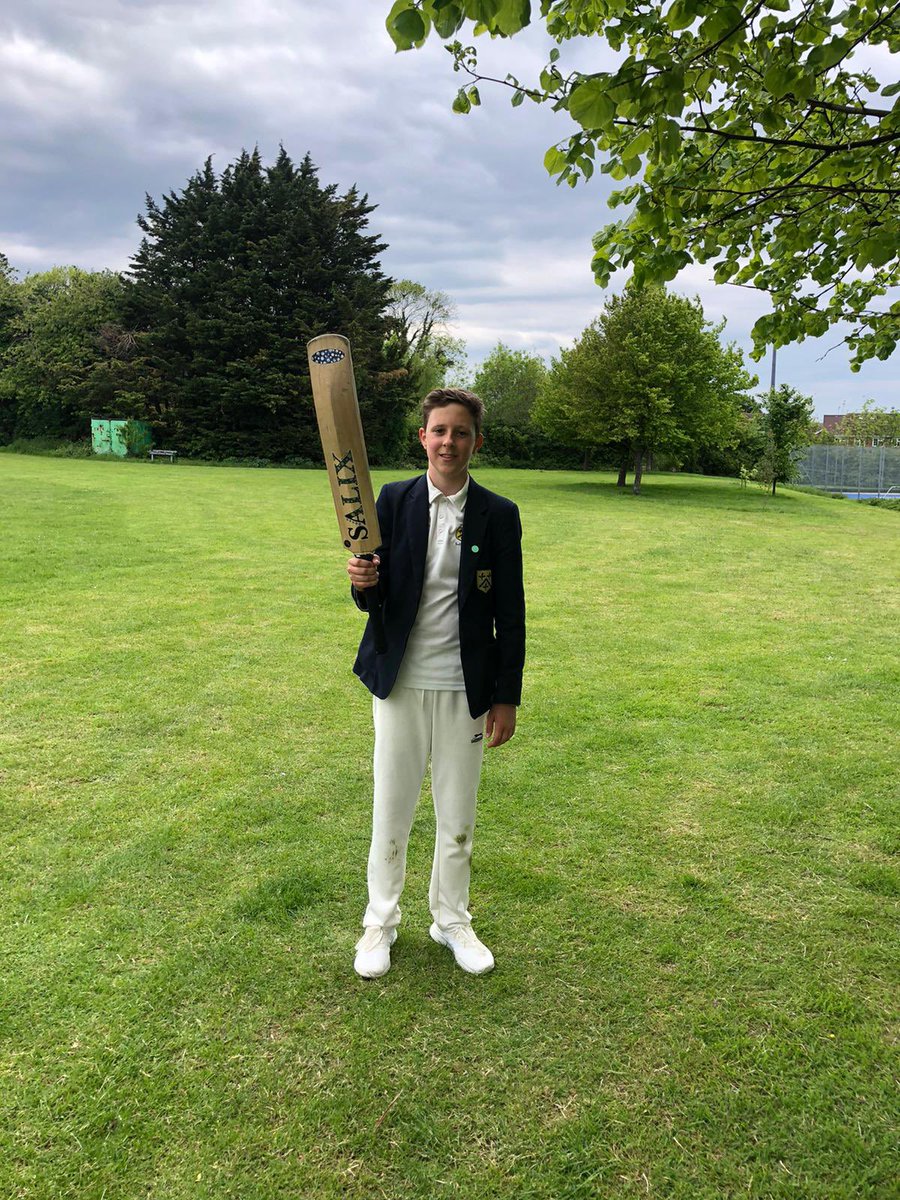 SJWMS_PE's tweet photo. 🟡🏏🔵 Victory for the U13B’s in the plate competition today over @AshfordSchSport 

Lots of stand out performances, but MOM goes to Ted, with his a career best 50! 

#sjwms #cricket #kent #medway #schoolsport https://t.co/QB8zIAxOZC