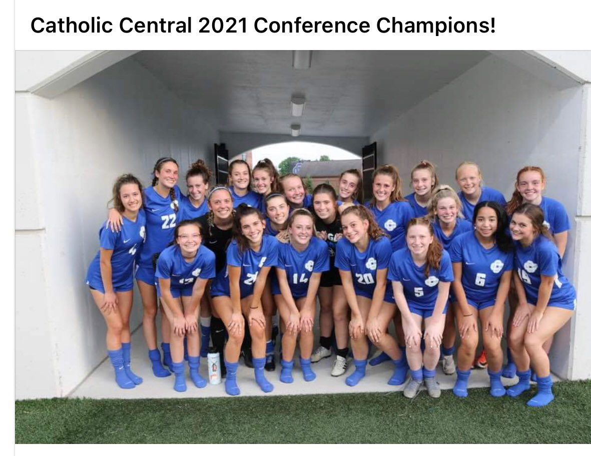 CC Girls Soccer Conference Champs for the first time in school history! Zero points scored by our opponents in the conference tourney! #cougarpride #defense