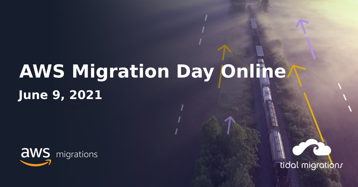 tidalmigrations's tweet photo. Need another reason to attend AWS Migration Day? When you visit the Tidal Migrations booth during the event on June 9, 2021 you'll receive $50 in AWS credits. Start your migrating to AWS with Tidal Migrations today. 

https://t.co/U9Zowh6Db1

#aws #cloudmigrations https://t.co/DOnBvqfM0n