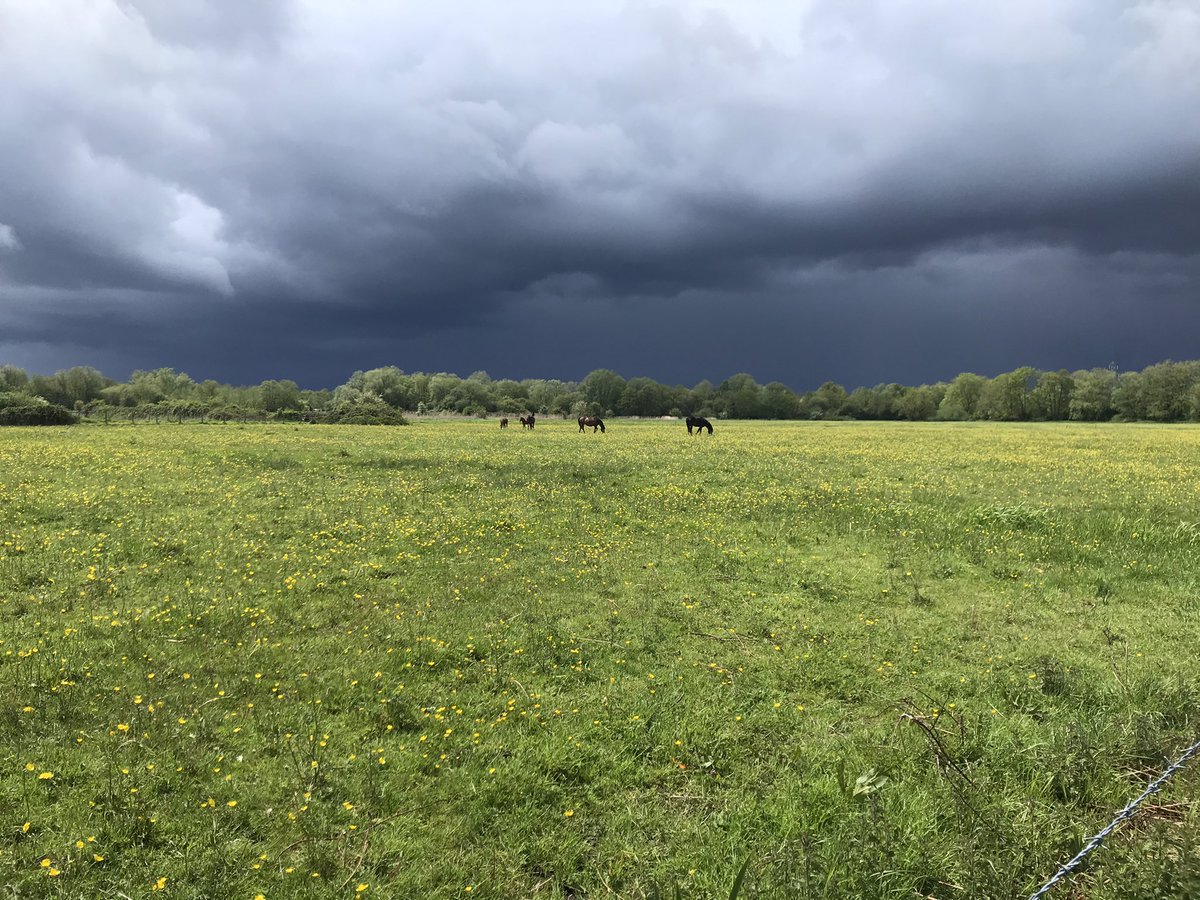 RifflePool's tweet image. Storm brewing over the Little Test at Nursling Monday afternoon.
