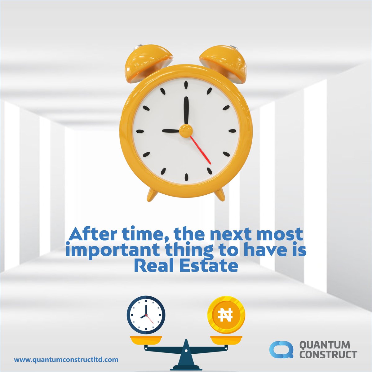 Quantum_ng's tweet photo. Like the famous proverb goes “Time waits for no one”, so make some wise decision today and invest in real estate by owning a home with QUANTUM CONSTRUCT.
#realestate #construction #investment #qualityliving
#thequantumadvantage #tailoredpayment https://t.co/qDAoVSUTnZ