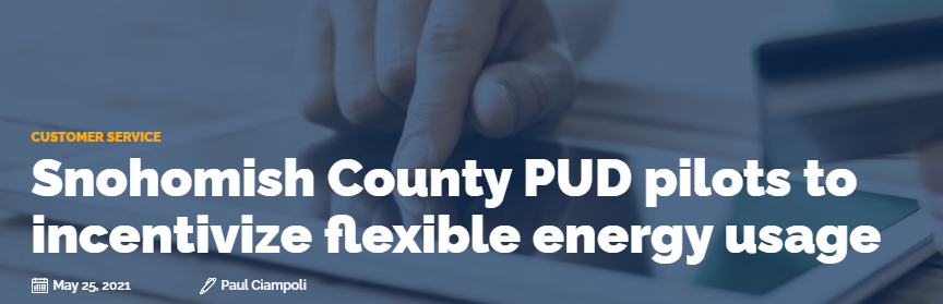 publicpowerorg's tweet photo. Washington State’s @SnoPUD has launched pilot programs that will incentivize customers to change their behavior or employ innovative technology and save energy when demand on the #ElectricalGrid is at its greatest, the PUD said on May 24. https://t.co/wGxYPuS2yF #PublicPower https://t.co/yuk0OJBIy8