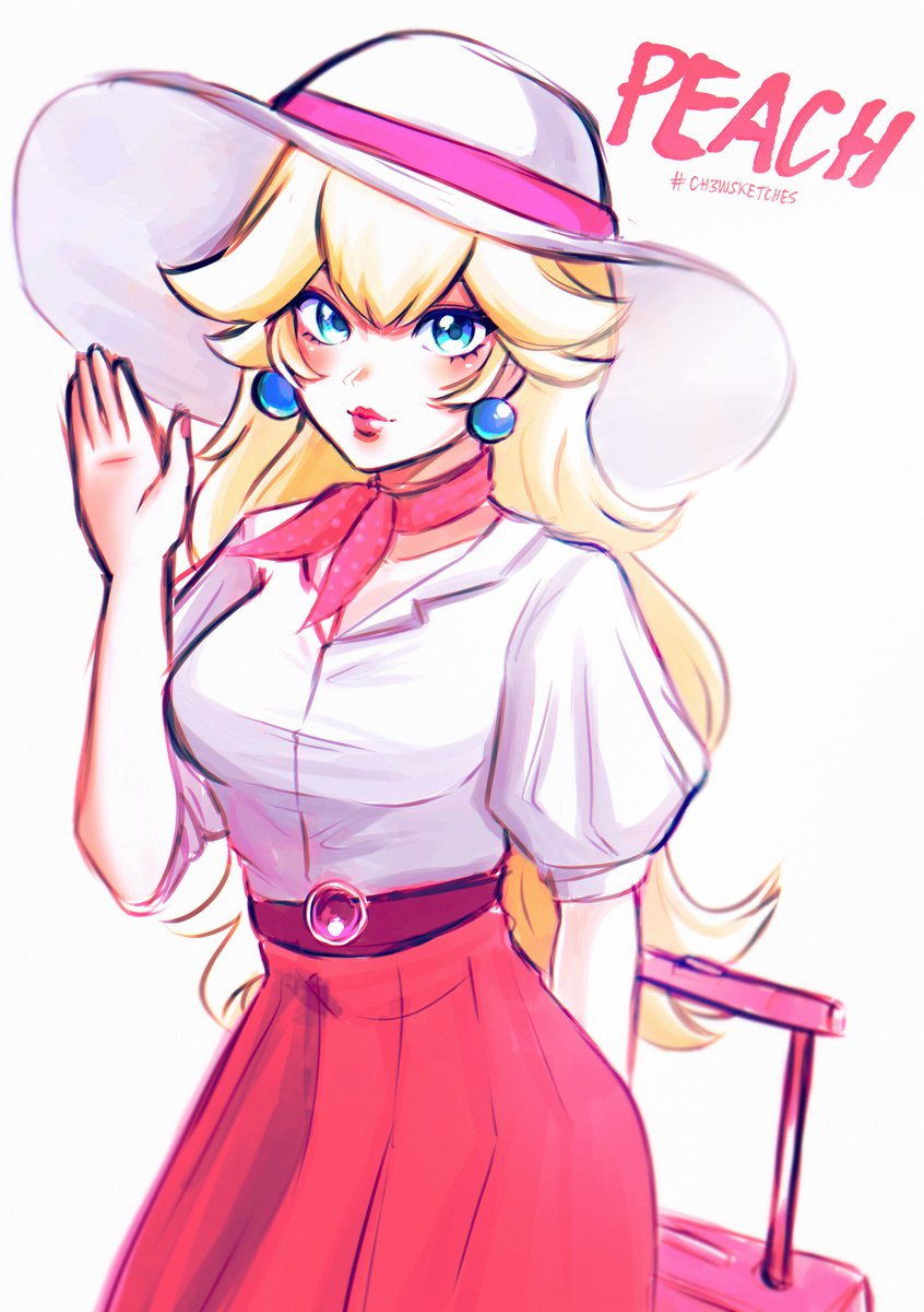Princess Peach 🍑 
#ch3wsketches

My pink waifu and smash main, I love her so much