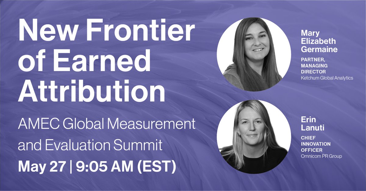 Ketchum (@ketchumpr) on Twitter photo Learn how brands can break down the #earnedmedia attribution barrier using omniearnedID™, a patent-pending analytics platform designed to prove ROI, with <a href="/MEG_KGRA/">Mary Elizabeth G</a> & <a href="/ErinLanuti/">Erin Lanuti</a> at <a href="/AmecOrg/">AmecOrg</a>’s #AMECSummit. Register here: amecorg.com/summits/2021-r… Learn how brands can break down the #earnedmedia attribution barrier using omniearnedID™, a patent-pending analytics platform designed to prove ROI, with <a href="/MEG_KGRA/">Mary Elizabeth G</a> & <a href="/ErinLanuti/">Erin Lanuti</a> at <a href="/AmecOrg/">AmecOrg</a>’s #AMECSummit. Register here: amecorg.com/summits/2021-r…