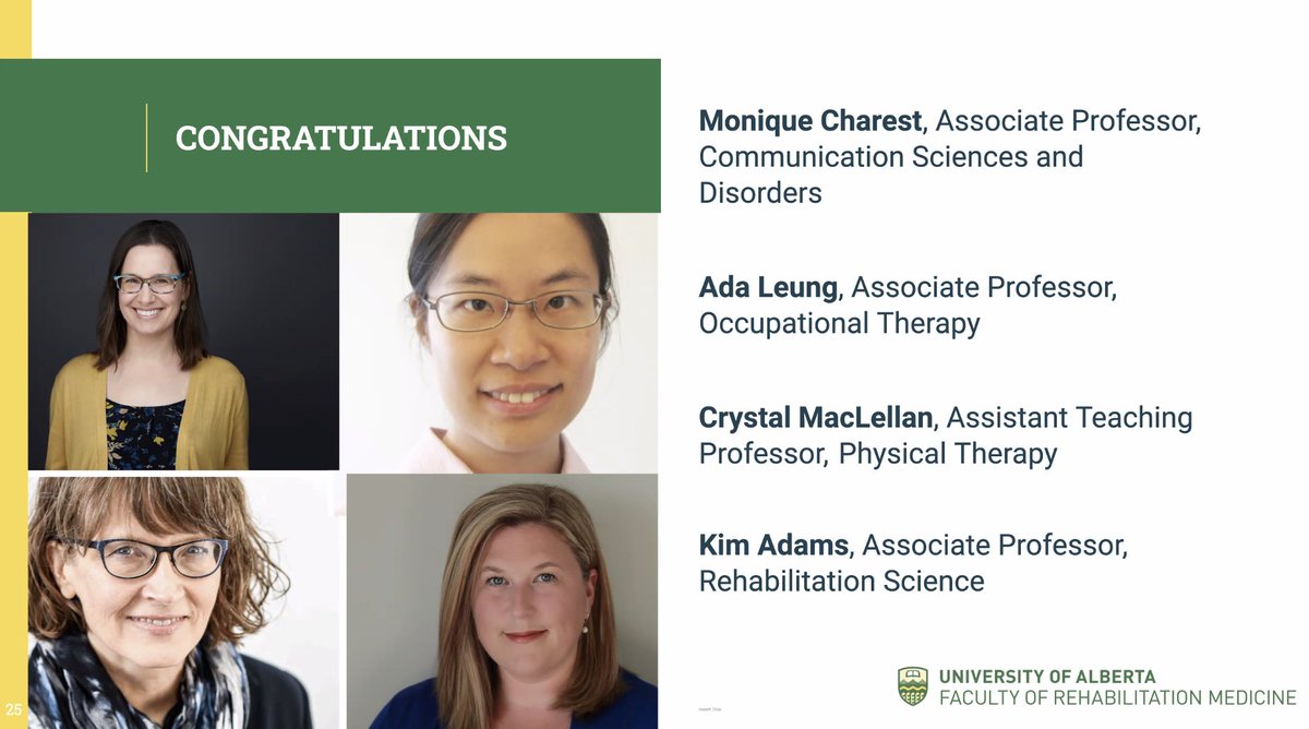 AAN_MacLeod's tweet photo. Congratulations to @charest_monique our #UAlberta_CSD RMSA Excellence in Teaching Award recipient @UofARehabMed Students highlighted you ability to bring your passion, expertise and flexibility to teaching about child language development to students in challenging COVID-19 year. https://t.co/EmV2P0QwQq