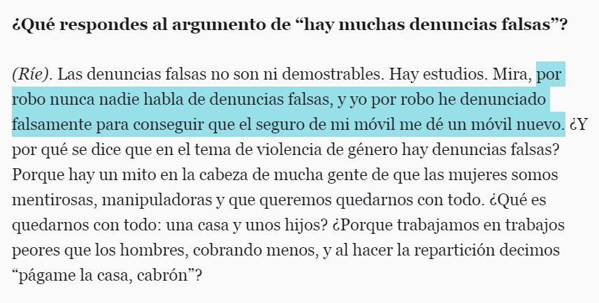 AsocGenMad's tweet image. Dice Pamela Palenciano @Nosolopam que ella denunció en falso para conseguir un móvil nuevo, pero que es de fachas pensar que hay mujeres que mienten para conseguir cosas.

elespanol.com/cultura/201705…