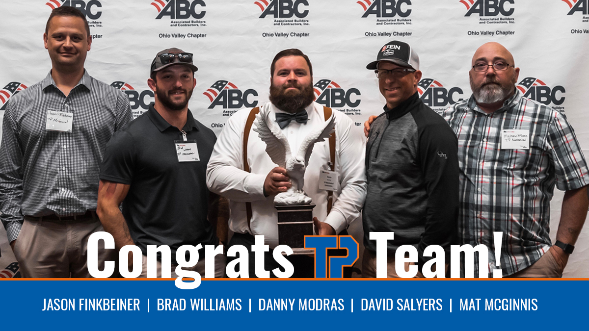 Congratulations to project team members for winning an <a href="/OhioValleyABC/">Ohio Valley ABC</a>  Excellence in Construction Eagle Award for their work on the <a href="/GreeneCCC/">Greene County Career Center</a>. Additionally, TP earned the STEP Platinum safety award. #TPMechanical #OVABC #EICEagleAward #STEPPlatinum