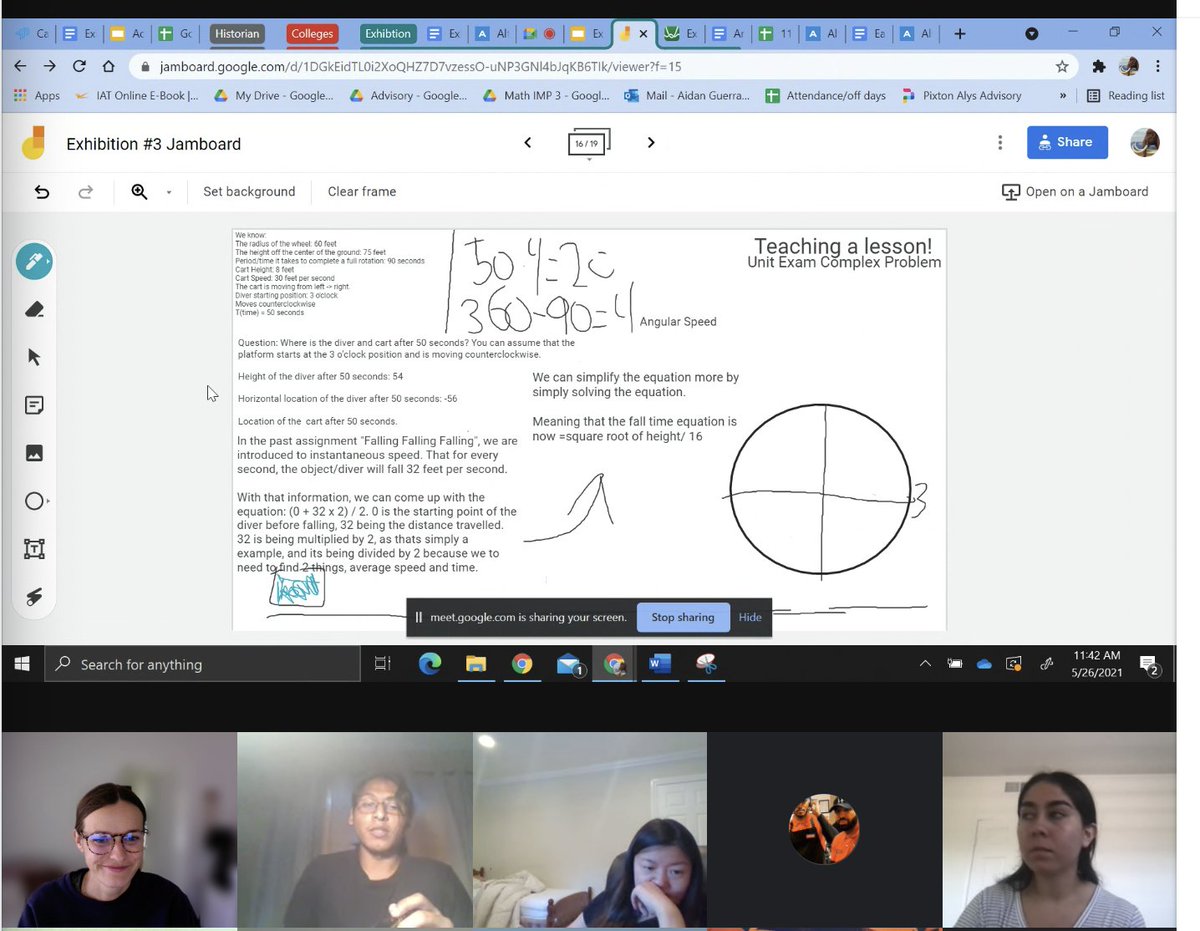 Learning about SOHCAHTOA today in <a href="/OdysseyPUSD/">Odyssey STEM Academy</a> Exhibitions! Love when scholars choose to teach us "mini lessons" to show what they know.