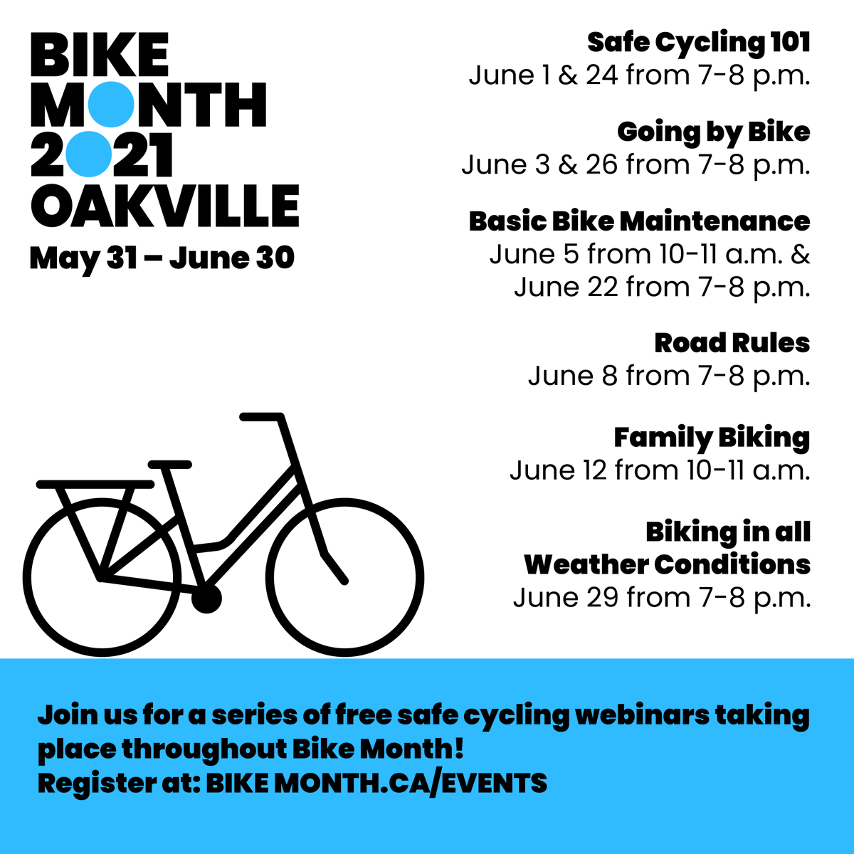 townofoakville's tweet photo. #BikeMonth is the annual celebration of cycling taking place in municipalities across the GTHA and Guelph from May 31 to June 30. 

Celebrate  Bike Month: https://t.co/VG2cGFii4g https://t.co/Wv96Ccb2Go