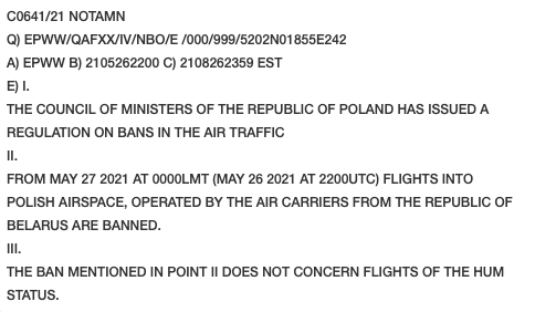 flightradar24's tweet image. ⚠️ Flight bans being imposed on Belarus-registered aircraft:

🇵🇱 Poland will ban all flights by air carriers in Belarus beginning at 2200 UTC 26 May. 

🇱🇹 Lithuania will ban all flights by aircraft registered in Belarus beginning at 0000 UTC 27 May.