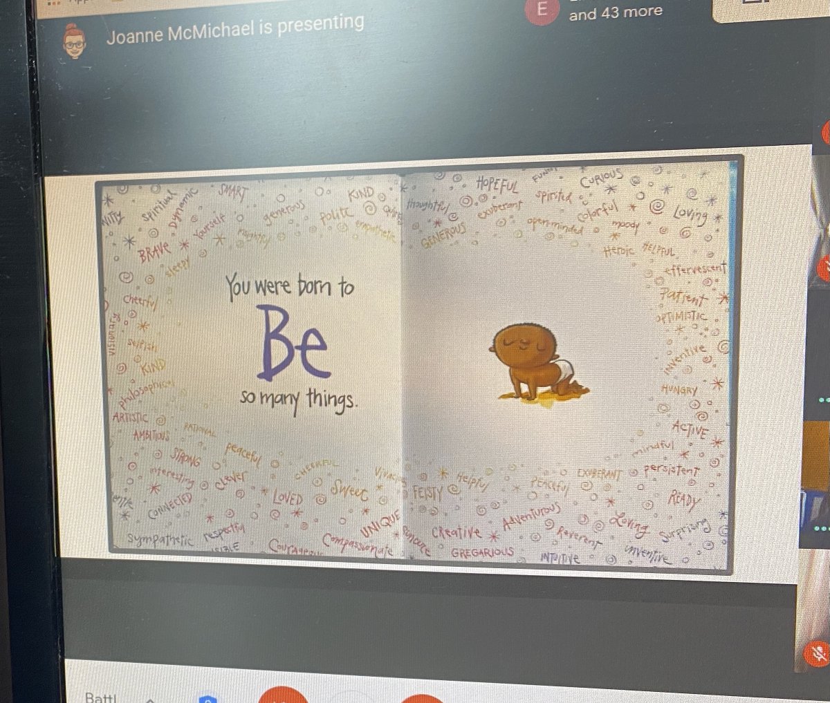 TDSBHalbert's tweet photo. #MrsWeiser reads @peterhreynolds book Be You. #BattleOfTheBooks The whole school settles down to listen to two staff remembers read two amazing books!! #SnuggleUpAndRead https://t.co/cZyhuAPi3h