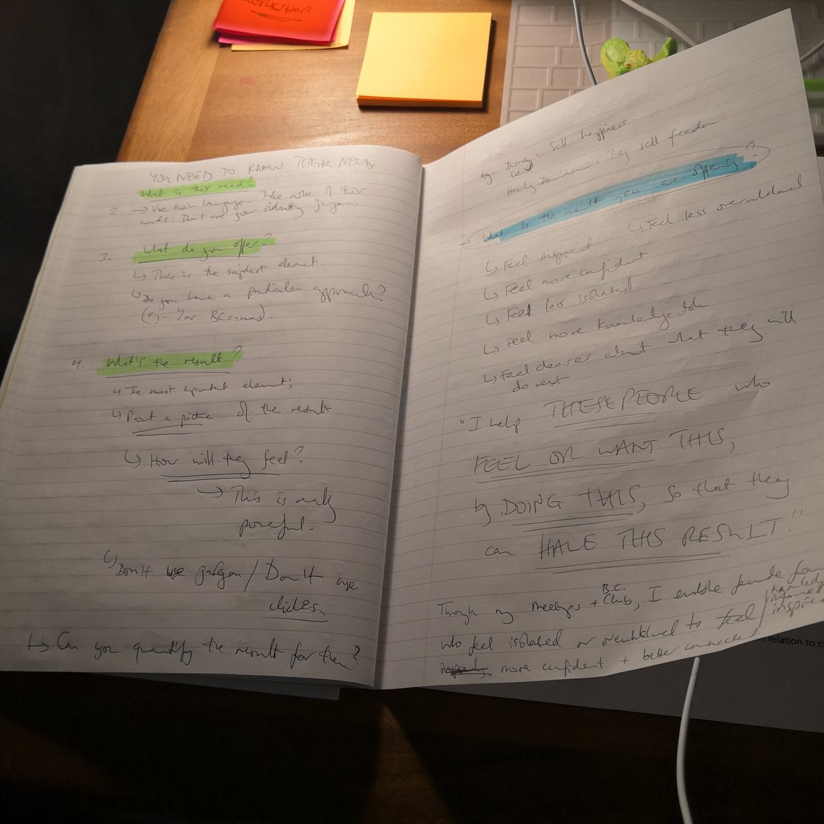 Crikey! I've written loads of notes at this evening's Thrive Meetup! We've been learning about how to craft our core marketing message, thanks to Karen Burge. #Brighton #Sussex #FemaleFounders #womeninbusiness #SmallBusiness #entrepreneurship  #businesssupport #businessgrowth