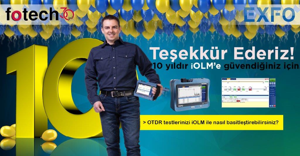 FotechLtd's tweet photo. @EXFO'nun patentli uygulaması olan #iolm 10 yaşında! iOLM'i 10 yıldır 1 numaralı #otdr çözümü yaptığınız için teşekkür ederiz! @FotechLtd Blog yazımız: https://t.co/qghxrXLL0u #fotech #exfo #iolm #fibertesting #Teknoloji #verimerkezi #Telekom #fotechtechnologycenter https://t.co/QAlVZFgumd