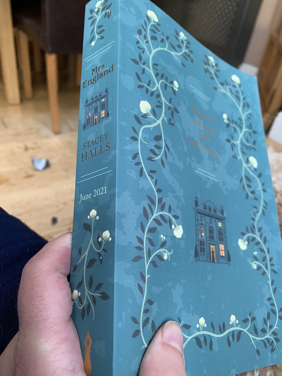 What do you do when the day is book marked by frustration? Start the new @stacey_halls #MrsEngland ready for next months #CompulsiveReader #BlogTour @Tr4cyF3nt0n 
Thank you #FrancescaRussell and @ElStammeijer for this gorgeous copy.
Out 10th June @bonnierbooks_uk
