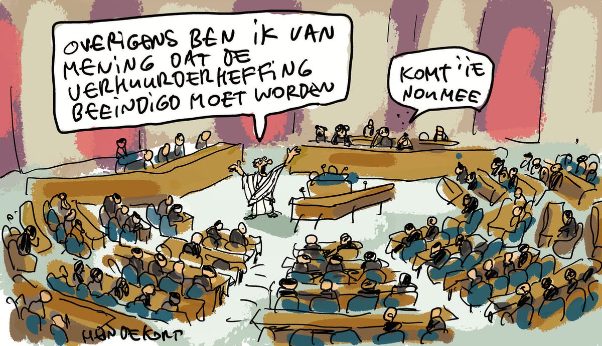 Corporaties roepen op om de verhuurderheffing af te schaffen: "laat corporaties hun werk doen".
De vanzelfsprekendheid waarmee de corpo's zich dat geld toe-eigenen!
Opgebracht door jarenlang de huren fors te verhogen...
Van wie is dat geld als de heffing verdwijnt?