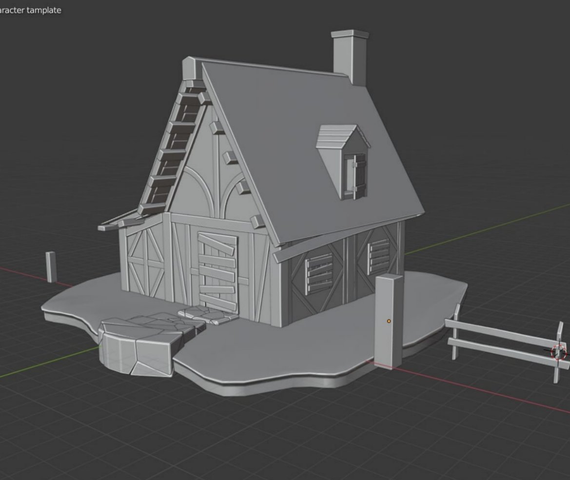 TLytvynova's tweet photo. Cute cabin house #3dmodeling from Emiel Sliggers Udemy course. I like the way he explained environment stuff creation in video and definitly I will buy more:) #blender #3Dartist #3D #3DModel #3DCG #3dmodeling #cabin #CGart #3dblockout #gamedev #gamedevs #gamedeveloper https://t.co/oAZH3Ls8Vn