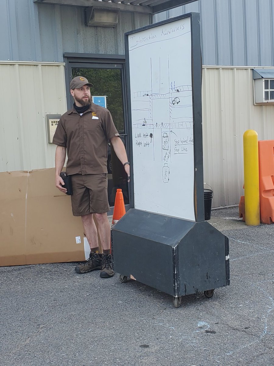 SafetyGeneva's tweet photo. Intersection awareness demo
Look left right left! 
Leave a space cushion!
@safetyfirstNED @safetylakeshore https://t.co/pouuWcQqUW
