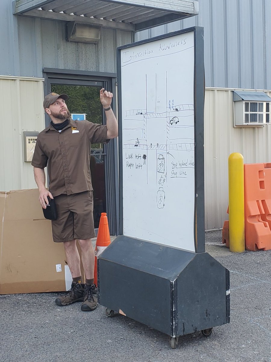 SafetyGeneva's tweet photo. Intersection awareness demo
Look left right left! 
Leave a space cushion!
@safetyfirstNED @safetylakeshore https://t.co/pouuWcQqUW