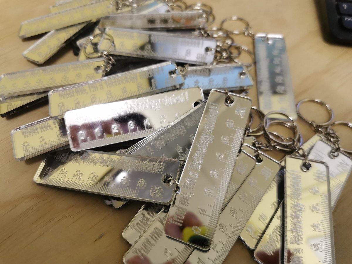 cricko15's tweet image. Gifts for my Year 11 DT students, custom ruler and mirror. Told them if the looked really carefully they'll be able to see the person most likely to influence their future success. #lifelessons #firsthashtag #mayhavethiswrong