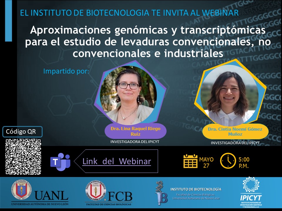 cintia_gom's tweet photo. Gracias a la invitación al Instituto de Biotecnología de la @uanl, @riego_lina y yo tendremos la oportunidad de hablar de nuestro trabajo en @IPICYTciencia, apoyado por @CNSIPICYT 

#ciencia #mexico https://t.co/9VuXnfJtNd