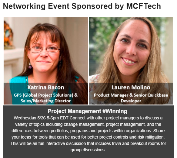 MCFTechnology's tweet photo. 1. MCFTech will be holding a Project Management Trivia quiz for our Networking Session this afternoon and will be putting all participants into a draw for the chance to win one of 5 $25 gift cards.  Go to https://t.co/eUa609vlPi to register #Empower2021 #TeamMCF #Quickbase https://t.co/pHmemNbHm5