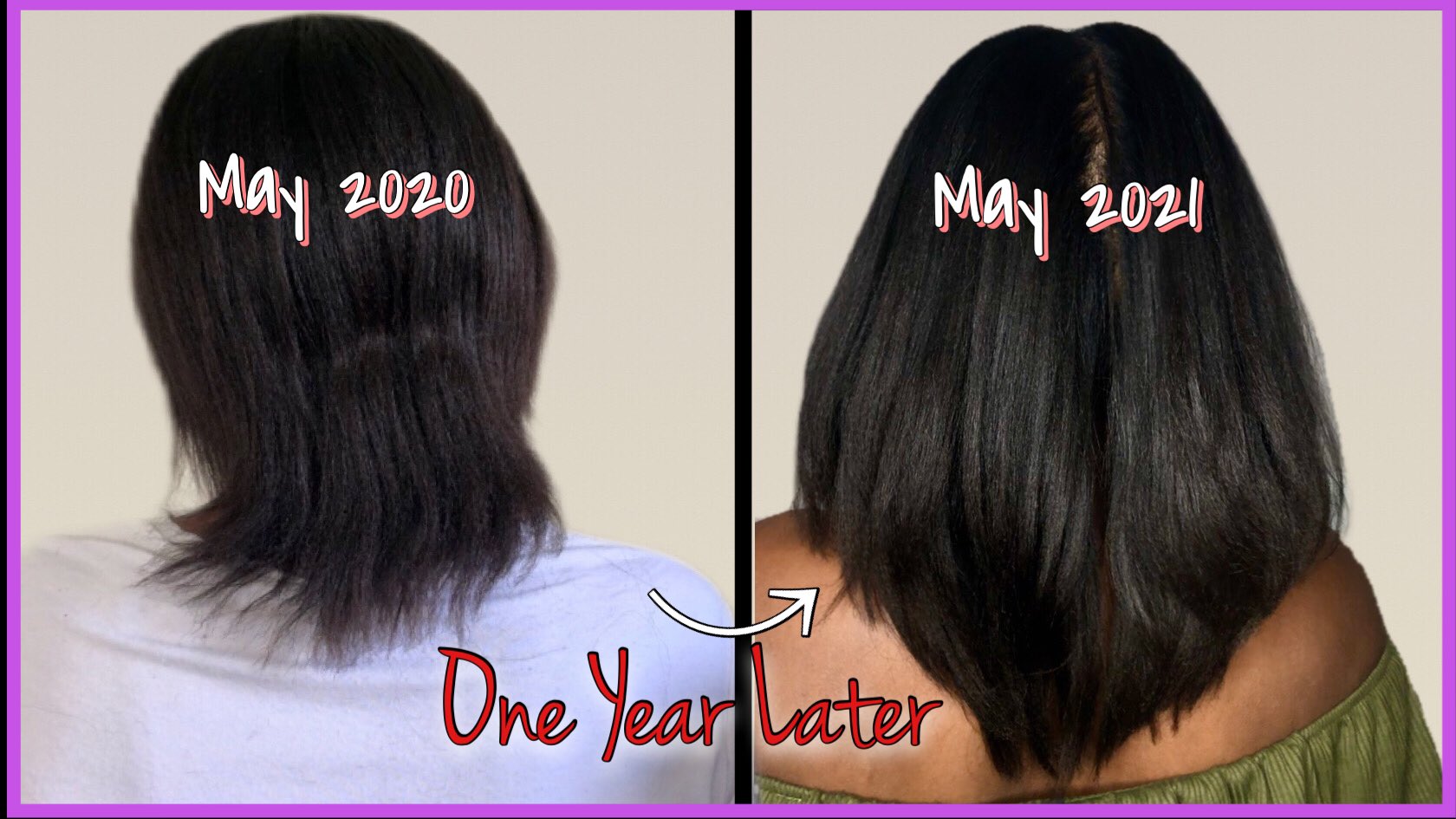 One year hair sale growth