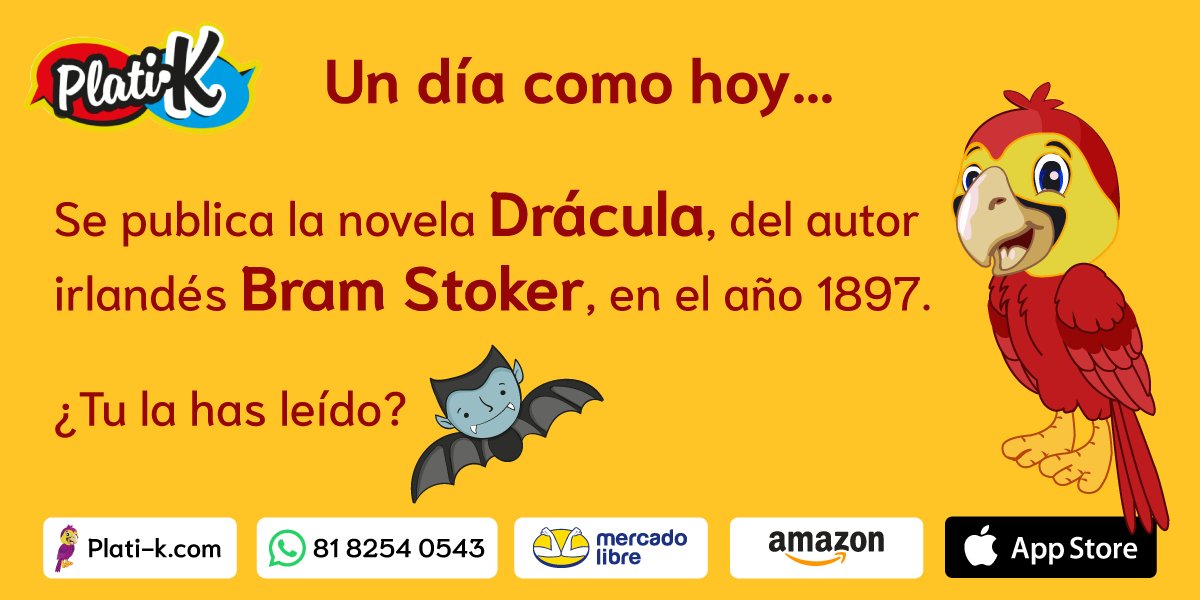 k_plati's tweet photo. "Una vez más, bienvenido a mi casa. Ven libremente, sal con seguridad; deja algo de la felicidad que traes." Bram Stoker, el padre de Drácula. 🧛‍♂️🧛‍♂️🧛‍♂️🧛‍♂️ #platikon #novela #platikjuego #QuedateEnCasa #dracula #Familia #amigos #leer #miedo https://t.co/5hFQ8c0wQI