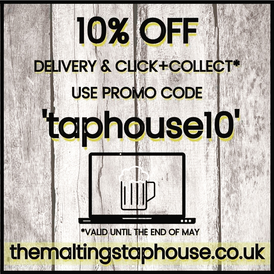 Hey there #beerlovers! Use promo code 'taphouse10' to get 10% off delivery orders over £25, &amp; Click &amp; Collect orders until the end of May. Treat yourself to some delicious #bankholidaybeers 
☀️ 🍺 😋
#craftbeer #takeout #supportyourlocal #discountcode #beer #treat #Devon