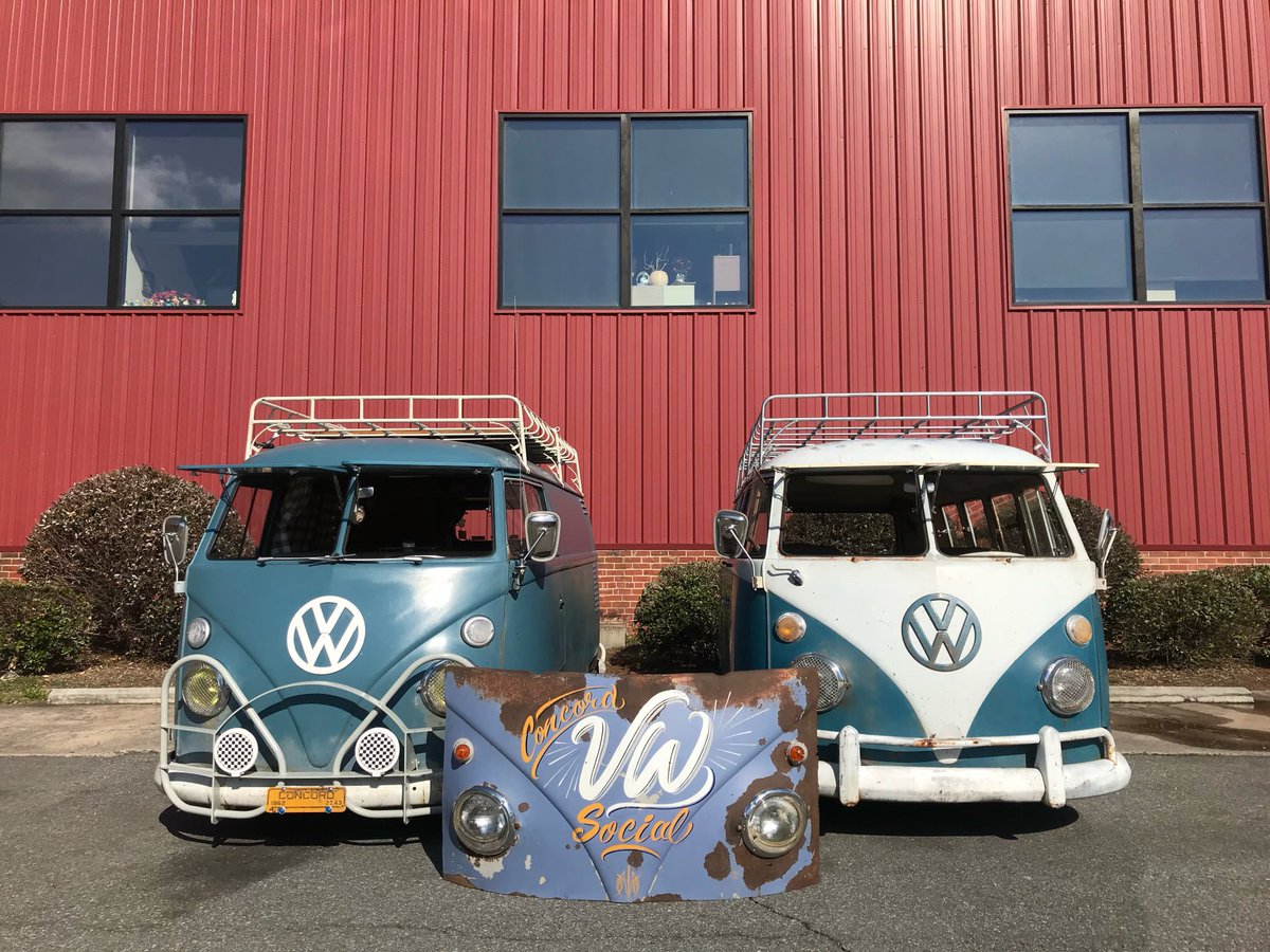 CabarrusBrewCo's tweet photo. Join us THIS Sunday, May 30th, 1-6pm as we host some of the sweetest VW's you've ever seen! There will be plenty of fresh local brews, sweet rides and maybe even a vintage bike or two for you to marvel over. Make plans for this Sunday Funday now! https://t.co/XhU5iqv0dj
