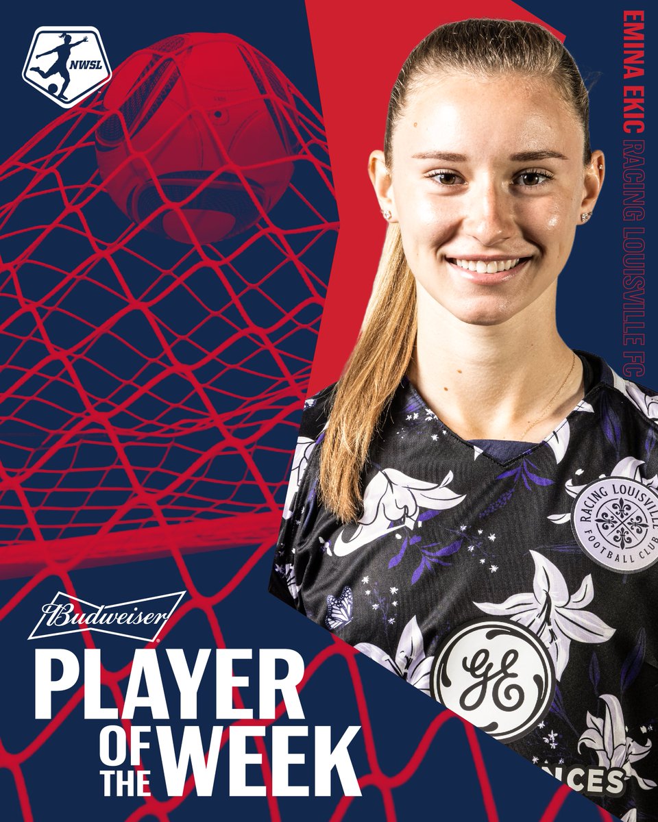 Lady Lavender 💜

<a href="/emina_ekic10/">Emina Ekic</a>'s standout performance earns the LOU City native <a href="/budweiserusa/">Budweiser</a> Player of the Week honors 👏

#NWSL21