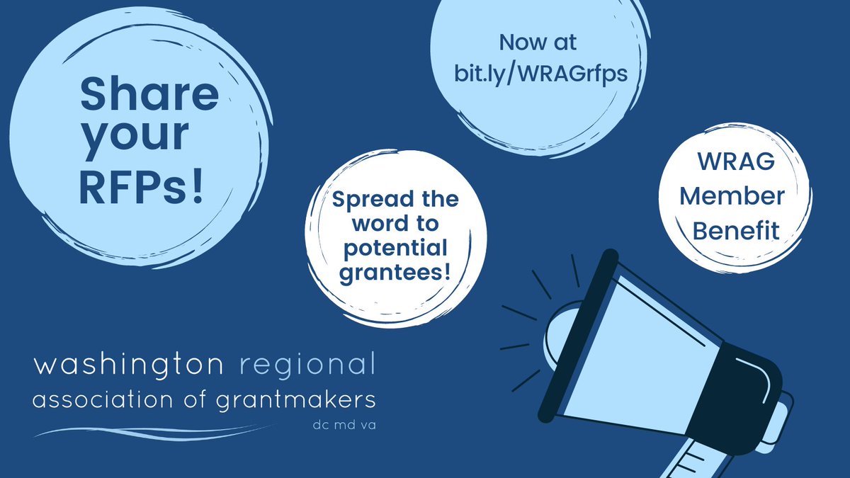philanthropydmv's tweet photo. Want your #RFP to reach more #nonprofits? #WRAGMembers can share them on our webpage! Get in touch if you would like to see your organization's RFPs featured! https://t.co/FF64RSF3HK https://t.co/7Lez8P7rze