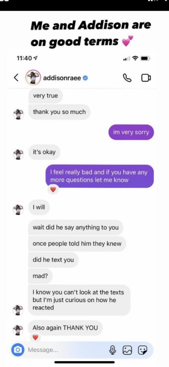 imhellaboredaf's tweet photo. @BryceHall Addison dm’d Dana wolf and Dana posted this on her story. @whoisaddison https://t.co/QtzfOvaof1