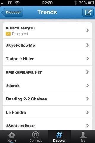 Throwback to January 30th, 2013: #Derek made a huge, hilarious &amp; confusing impact on Twitter with "Tadpole Hitler" as a top U.K. trend.