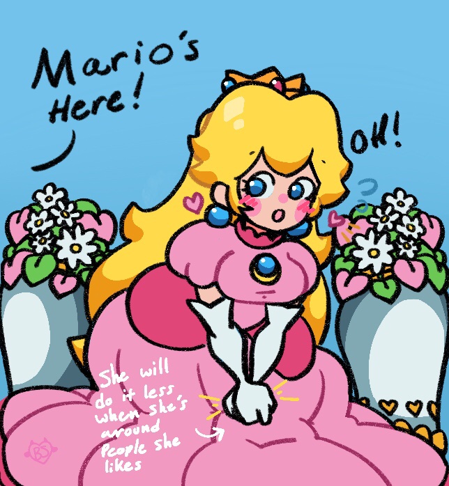 Anyone else think Peach has some type of social anxiety?? I’m 100% deadass