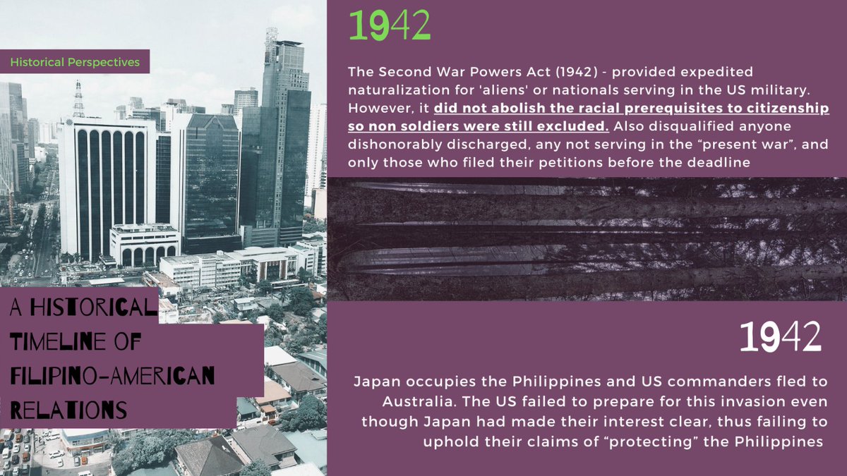 Happy #AAPIHeritageMonth! It is important to unravel the historical context of Filipino-American relations in order to understand the experiences of many #Filipino #migrant workers today. Swipe to learn more! 1/2