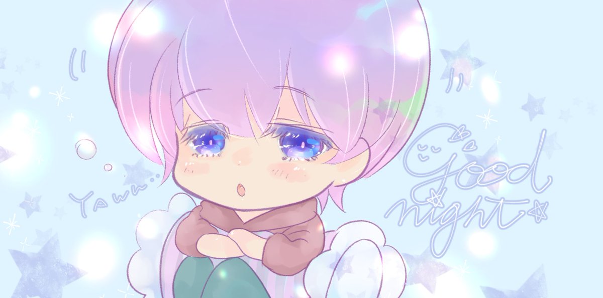 明日は用事もあるしyoutubeくんの処理が終わりそうにないから 今日は早めに寝 まくら オフトゥン研究所 お絵かき配信中のイラスト