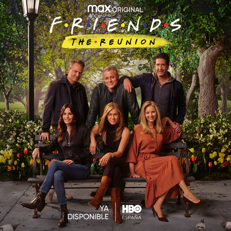 HBOMaxES's tweet photo. OH. DIOS. MÍO. #FriendsReunion Ya disponible solo en HBO España.