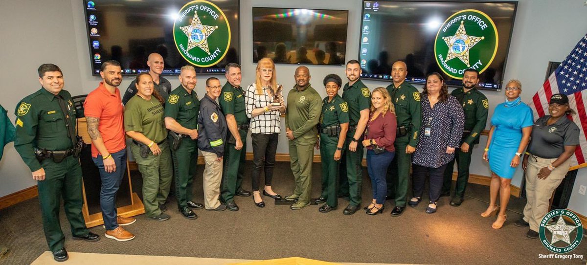 “Happy Retirement to Reserve Deputy Laura Benedict! Her 50 years of law enforcement experience took her from the suburbs of Chicago to Monroe County, FL and then to Broward County where she proudly closed out her last nine years with BSO. Deputy Benedict, thank you for your 1/2