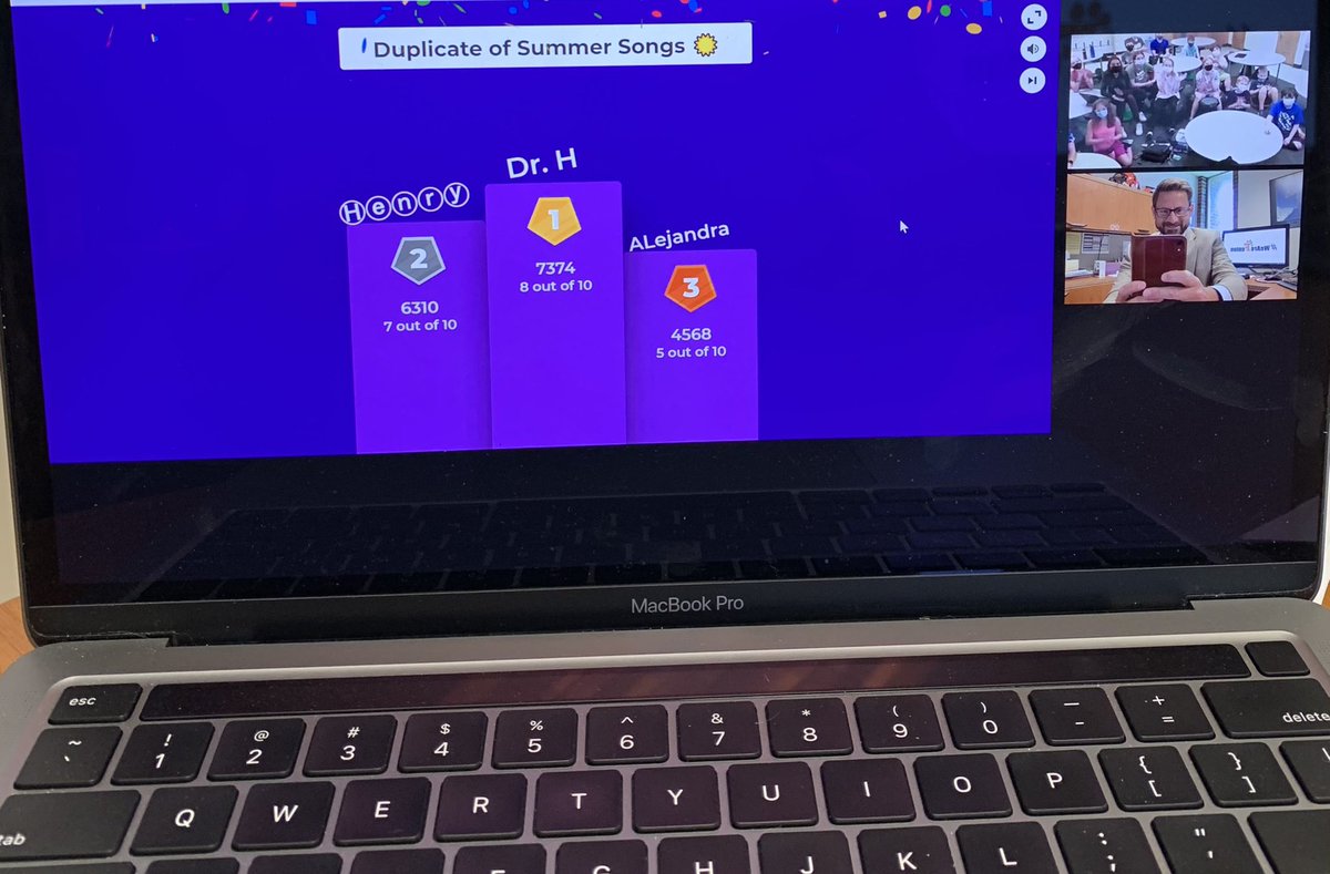 aj_hartley1's tweet photo. Are you smarter than a 5th grader? Only when it comes to naming songs about summer!! Thank you @LisaMehlberg for inviting me to play @GetKahoot today! Your class is awesome! #WeAreFenton @mlane80 @FentonSchools @FAPS_NorthRoad https://t.co/YMrMNvOP4S
