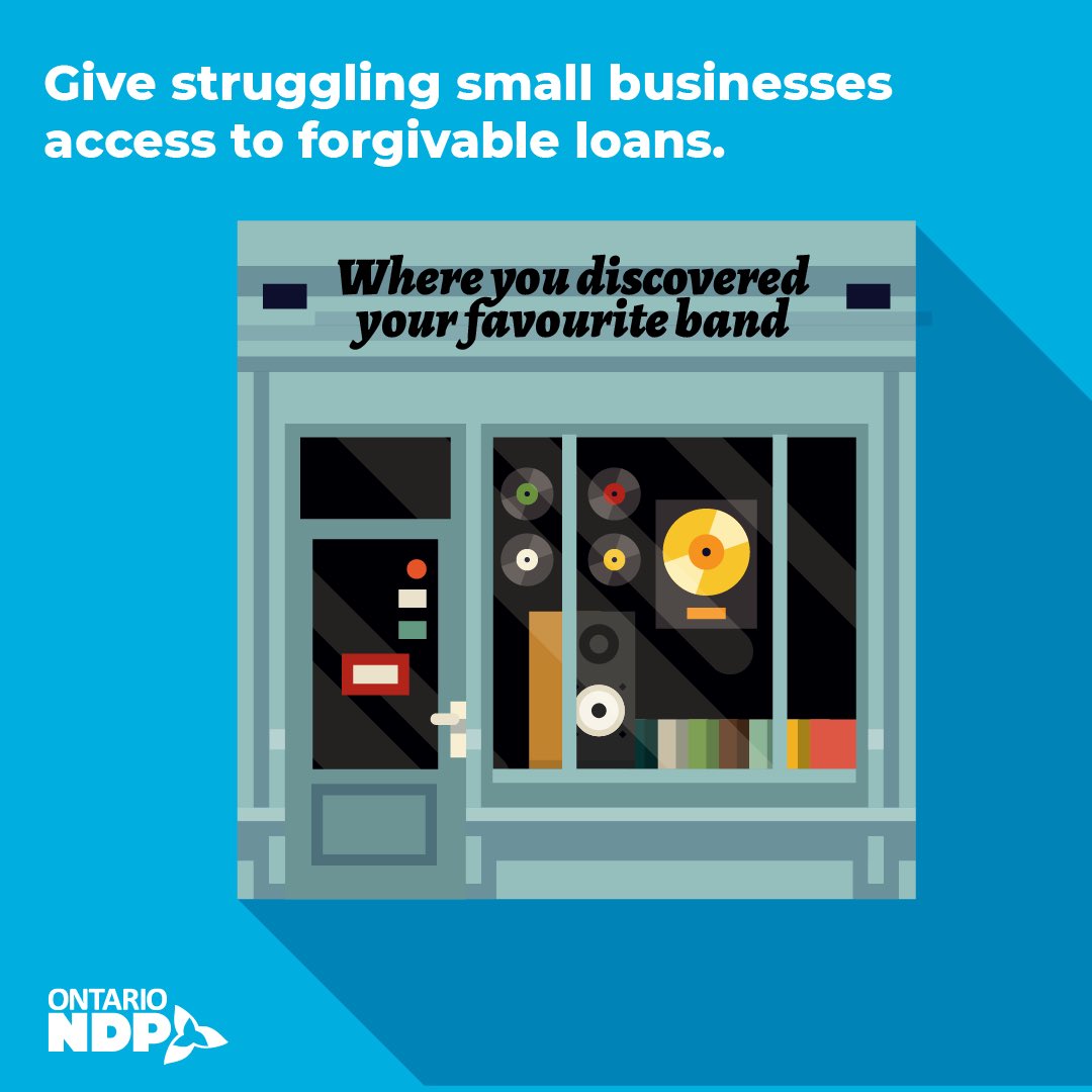 LGretzky's tweet photo. Local businesses and the people who work there need support to survive and thrive.

Our plan:
👉improved Ontario Small Business Support Grant 
👉$1,000 tourism &amp; restaurant tax credit
👉support for personal care &amp; service-based biz
👉forgivable loans
#ReopenStayOpen #ONpoli https://t.co/E8ifAQSqll