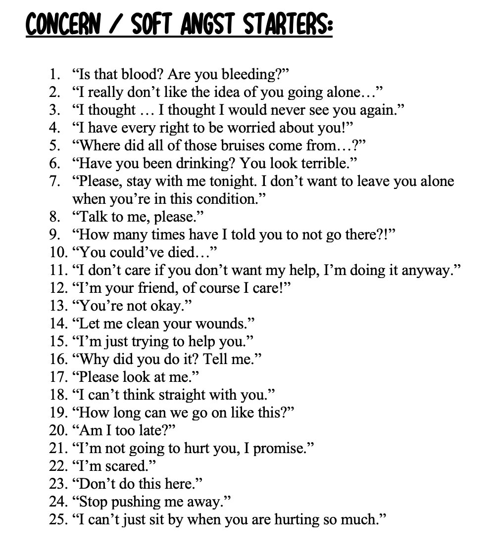 orcusregulus's tweet image. 𝑷𝑬𝑹𝑴𝑨𝑵𝑬𝑵𝑻 𝑺𝑻𝑶𝑹𝒀𝑳𝑰𝑵𝑬 𝑪𝑨𝑳𝑳. 

- if anyone is interested in writing then feel free to.. 
*like for a gif starter. 
* retweet for a two line starter. 
* or comment below with a number for a angsty one line starter. 
* or retweet and like for a combo starter.