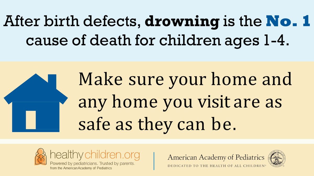 Drowning can happen to any family. To lower the risk of drowning and other water-related injuries to children, the AAP recommends using "layers" of protection. #DrowningPrevention healthychildren.org/English/safety…