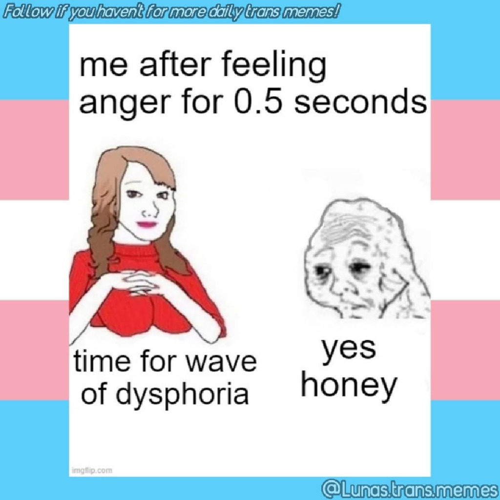 SophsTransMemes's tweet photo. New meme on the gram! 
>https://t.co/IeX5vCGBBX<

welcome to my brain department, this thing really wanting to self-destruct huh

follow for more trans memes

#trans #transmemes #transmemesforsadteens #lgbtqmemes #lgbtq #transgendermemes #mtfmemes #ftmmemes #enbymemes … https://t.co/53uhQeCfjy